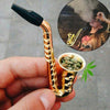 Unique Saxophone Mini Portable Smoking Pipes Metal Tobacco Pipe Hookah Gifts