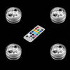 1set waterproof submersible rgb led light with remote battery operated glass hookah shisha tobacco pipes bong accessories lamps