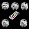 1set waterproof submersible rgb led light with remote battery operated glass hookah shisha tobacco pipes bong accessories lamps