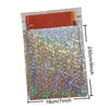 10PCS Holographic Metallic Bubble Mailer Gift Packaging Glamour Colorful Silver Shades Foil Cushion Padded Shipping Envelopes