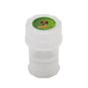 HONEYPUFF Plastic Tobacco Herb Grinder with Storage Container 40MM 4 Layer Spice Smoking Crusher With Sharp Shark Teeth