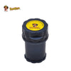 HONEYPUFF Plastic Tobacco Herb Grinder with Storage Container 40MM 4 Layer Spice Smoking Crusher With Sharp Shark Teeth
