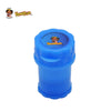 HONEYPUFF Plastic Tobacco Herb Grinder with Storage Container 40MM 4 Layer Spice Smoking Crusher With Sharp Shark Teeth