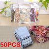 50Pcs Ziplock Zip Lock bags Aluminum Foil Mylar Food&Jewelry Storage Packaging Reclosable reusable Poly Moistureproof Zip Bag