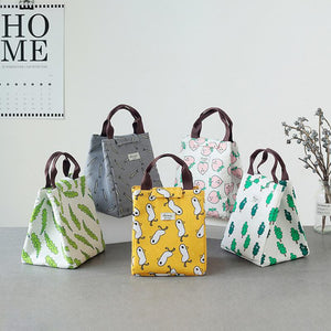 Portable Lunch Bag Thick Aluminum Foil Thermal Insulated Lunch Box Tote Cooler Handbag Bento Pouch Picnic Lunch Bag For Children