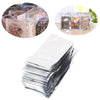 50pcs Wholesale Many Size Reusable Stand Up Silver Aluminum Foil Ziplock Bag Food Grade Thick Ziplock Coffee Foil Bags