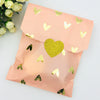 25pcs Wedding Favor Bag Bridal Shower Wedding Birthday Anniversary Favor Candy Gift Paper Bag Pink and Gold Foil Heart