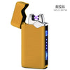 USB Electric Lighter Finger print Touch Fire Plasma Double Arc Lighter Windproof Metal Cigarette Lighters Men Gift Drop shipping