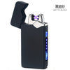 USB Electric Lighter Finger print Touch Fire Plasma Double Arc Lighter Windproof Metal Cigarette Lighters Men Gift Drop shipping