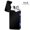USB Electric Lighter Finger print Touch Fire Plasma Double Arc Lighter Windproof Metal Cigarette Lighters Men Gift Drop shipping