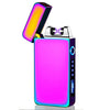 USB Electric Lighter Finger print Touch Fire Plasma Double Arc Lighter Windproof Metal Cigarette Lighters Men Gift Drop shipping