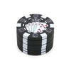 3 Layers Poker Chip Style Herb Herbal Tobacco Grinder Plastic Metal Grinders Smoking Pipe Accessories gadget Red/Green/Black