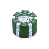 3 Layers Poker Chip Style Herb Herbal Tobacco Grinder Plastic Metal Grinders Smoking Pipe Accessories gadget Red/Green/Black