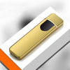 Windproof Dual Arc Lighter Flameless Electronic Rechargeable Electric Lighter for Cigarette Candle with LED Power Display