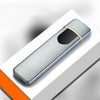 Windproof Dual Arc Lighter Flameless Electronic Rechargeable Electric Lighter for Cigarette Candle with LED Power Display