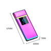 Windproof Dual Arc Lighter Flameless Electronic Rechargeable Electric Lighter for Cigarette Candle with LED Power Display