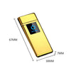 Windproof Dual Arc Lighter Flameless Electronic Rechargeable Electric Lighter for Cigarette Candle with LED Power Display
