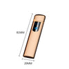 Windproof Dual Arc Lighter Flameless Electronic Rechargeable Electric Lighter for Cigarette Candle with LED Power Display