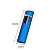 Windproof Dual Arc Lighter Flameless Electronic Rechargeable Electric Lighter for Cigarette Candle with LED Power Display