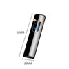 Windproof Dual Arc Lighter Flameless Electronic Rechargeable Electric Lighter for Cigarette Candle with LED Power Display