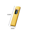 Windproof Dual Arc Lighter Flameless Electronic Rechargeable Electric Lighter for Cigarette Candle with LED Power Display