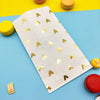 Candy Gift Paper Bag 25pcs White and Rose Gold Foil Heart Wedding Bridal Shower Wedding Birthday Anniversary Favor Sweet Bag