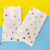 Candy Gift Paper Bag 25pcs White and Rose Gold Foil Heart Wedding Bridal Shower Wedding Birthday Anniversary Favor Sweet Bag