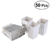 50pcs/24pcs Mini Foil Gold Silver Candy Popcorn Boxes Snack Containers Kids Party Treat Bags Wedding Movie Decoration Supplies