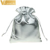 50pcs Organza Pouches Wedding Party Candy Bags Gold Silver Metallic Foil Gifts Box Christmas Tree Decorations Wholesale
