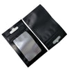 100Pcs Zip Lock Resealable Mylar Bags Matte Clear Window Package Foil Food Bag Hang Hole Plastic Zipper Pouches for Electronics