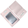 100Pcs Zip Lock Resealable Mylar Bags Matte Clear Window Package Foil Food Bag Hang Hole Plastic Zipper Pouches for Electronics