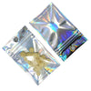Glittery Aluminum Foil Plastic Packaging Bag Clear Self Sealable Zip Lock Bags Sugar Snacks Nut Mylar Package Pouches Hang Hole