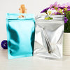 4 Colors Foil Food Packaging Bag Flat Zip Lock Package Bag Heat Seal Aluminum Foil Ziplock Bags Food Grade 8*13cm/10*18cm/9*15cm