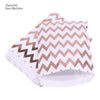 25pcs Foil Gold Silver Treat Candy Bag Wedding Party Favor Paper Bags Polka Dot Stripe Printed Paper Craft Gift Bags Packing