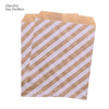 25pcs Foil Gold Silver Treat Candy Bag Wedding Party Favor Paper Bags Polka Dot Stripe Printed Paper Craft Gift Bags Packing