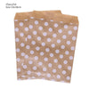 25pcs Foil Gold Silver Treat Candy Bag Wedding Party Favor Paper Bags Polka Dot Stripe Printed Paper Craft Gift Bags Packing