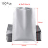 Dozzlor 100Pcs Vacuum Sealer Pouches Food Aluminium Foil Bags Sample Storage Bag Heat Sealing Grade Bag Kitchen Accessories