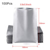Dozzlor 100Pcs Vacuum Sealer Pouches Food Aluminium Foil Bags Sample Storage Bag Heat Sealing Grade Bag Kitchen Accessories