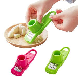 Plastic Garlic Press Ginger Garlic Pepper Garlic Grinding Grater Planer Slicer Cutter Garlic Grinding Tool Kitchen Accessories