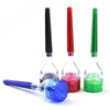 pocket portable smoking cone roller new novelty unique acrylic plastic herb herbal weed tobacco grinder smoking accessories