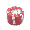 Plastic 3 Layers Chip Style Herb Herbal Tobacco Grinder Smoking Utensil Weed Crusher Grinder