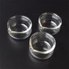 3PCS/PACK Pyrex Glass Dish Wax Container Oil Ring Ashtray Dabber Tool Set Bowl Chamber Accessory For Smoking Water Pipe Bong